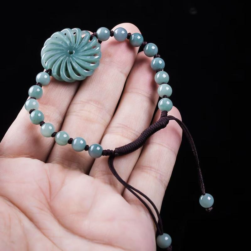หยกธรรมชาติเกรด A นำโชค สร้อยข - Bracelets บทวิจารณ์และราคา