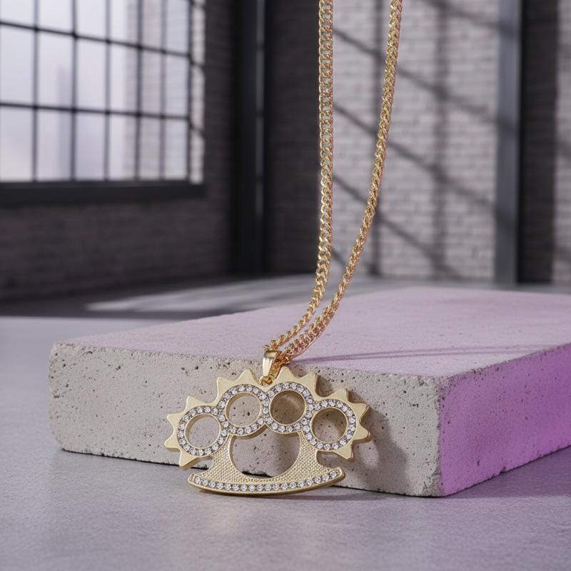 สร้อยคอจี้สแตนเลสสไตล์พังก์ Y2 - Layered Pendant Necklace Aesthetic บทวิจารณ์และราคา