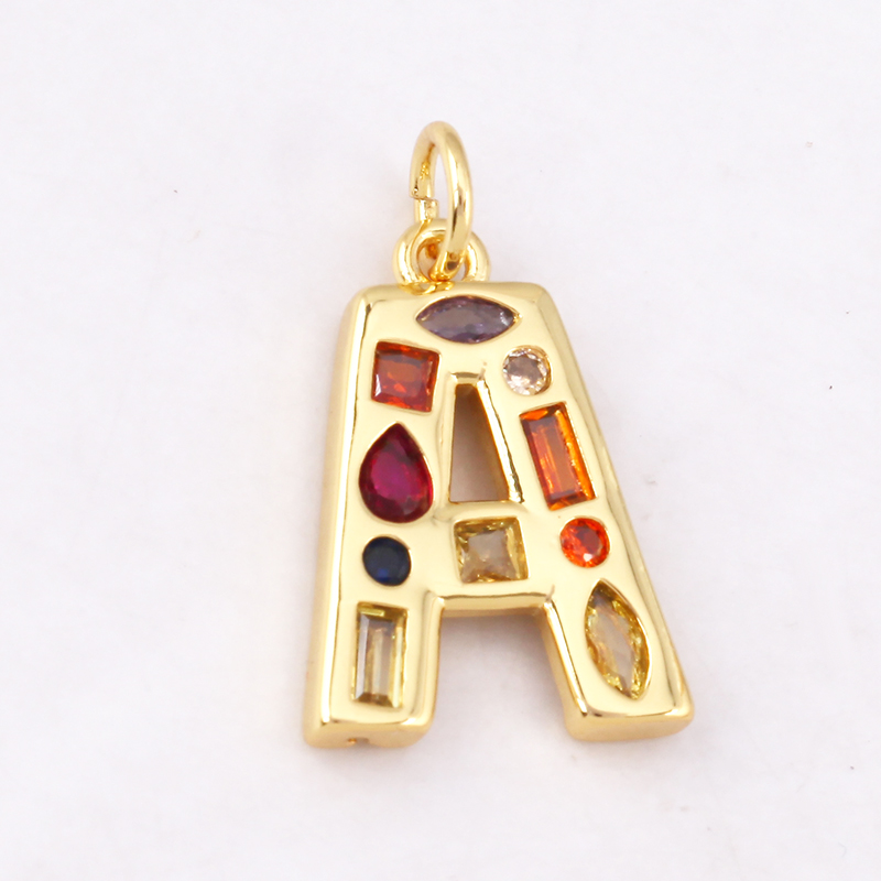 จี้ตัวอักษรชื่อแบบชุบทองคำแท้  - Initial Letter Necklace 18K Gold บทวิจารณ์และราคา