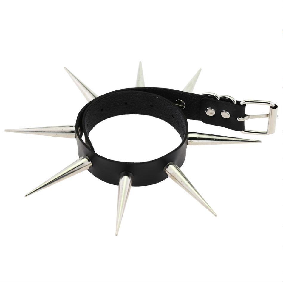 Emo Spike Choker Punk Collar ห - Goth Punk Spike Choker บทวิจารณ์และราคา