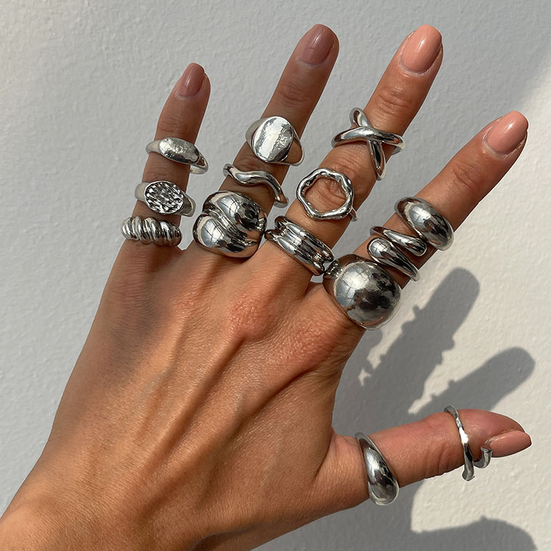 แฟชั่น Vintage แหวนโลหะสําหรับ - Vintage Punk Knuckle Rings Set บทวิจารณ์และราคา