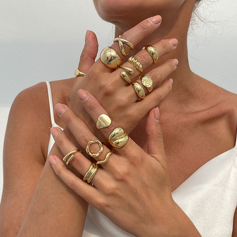 แฟชั่น Vintage แหวนโลหะสําหรับ - Vintage Punk Knuckle Rings Set บทวิจารณ์และราคา