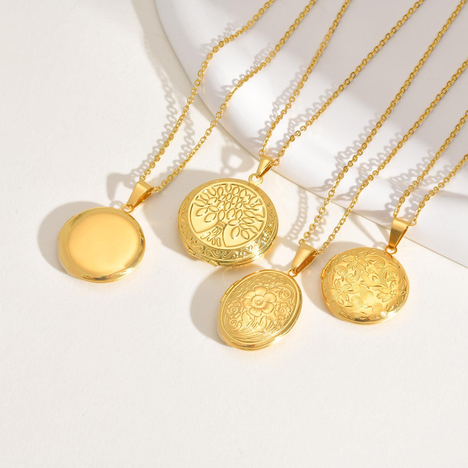Vnox Dainty Heart รูปภาพสร้อยค - Heart Locket Necklace Photo บทวิจารณ์และราคา
