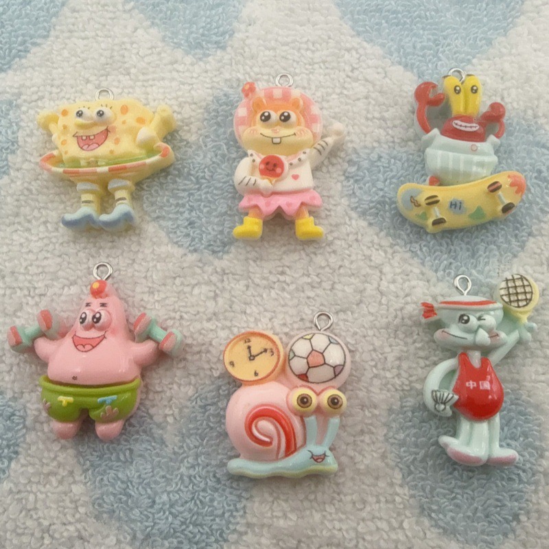 จี้เรซิ่นลายการ์ตูน 10 ชิ้น, ต - Earrings บทวิจารณ์และราคา