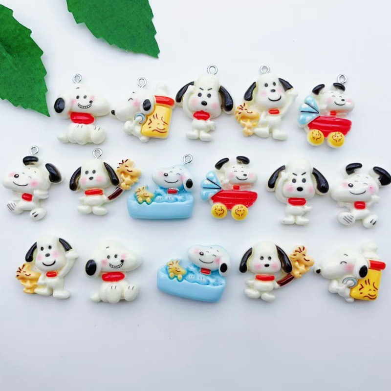 จี้รูปสุนัขการ์ตูนเรซิ่น 12 ชิ - Earrings บทวิจารณ์และราคา