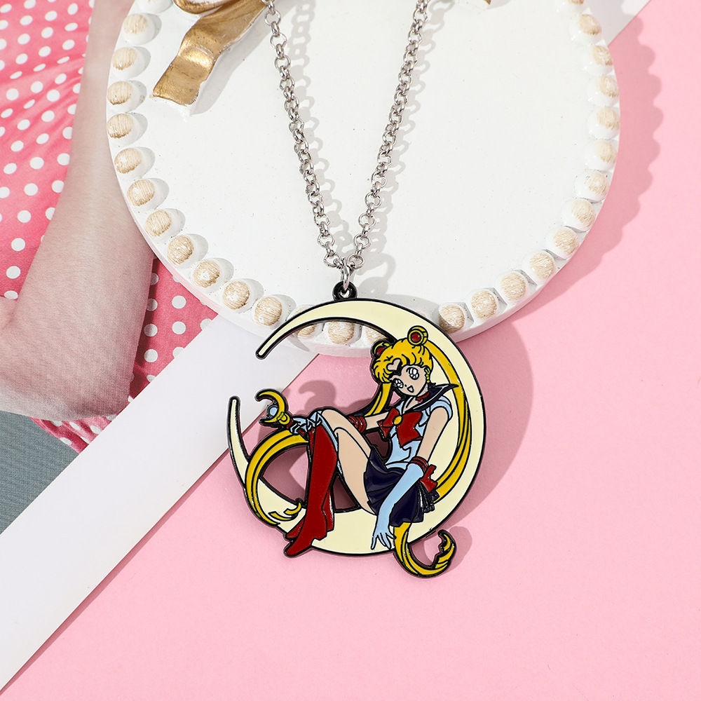 สร้อยคอโลหะเคลือบลายการ์ตูนอนิ - Anime Pendant Necklace บทวิจารณ์และราคา