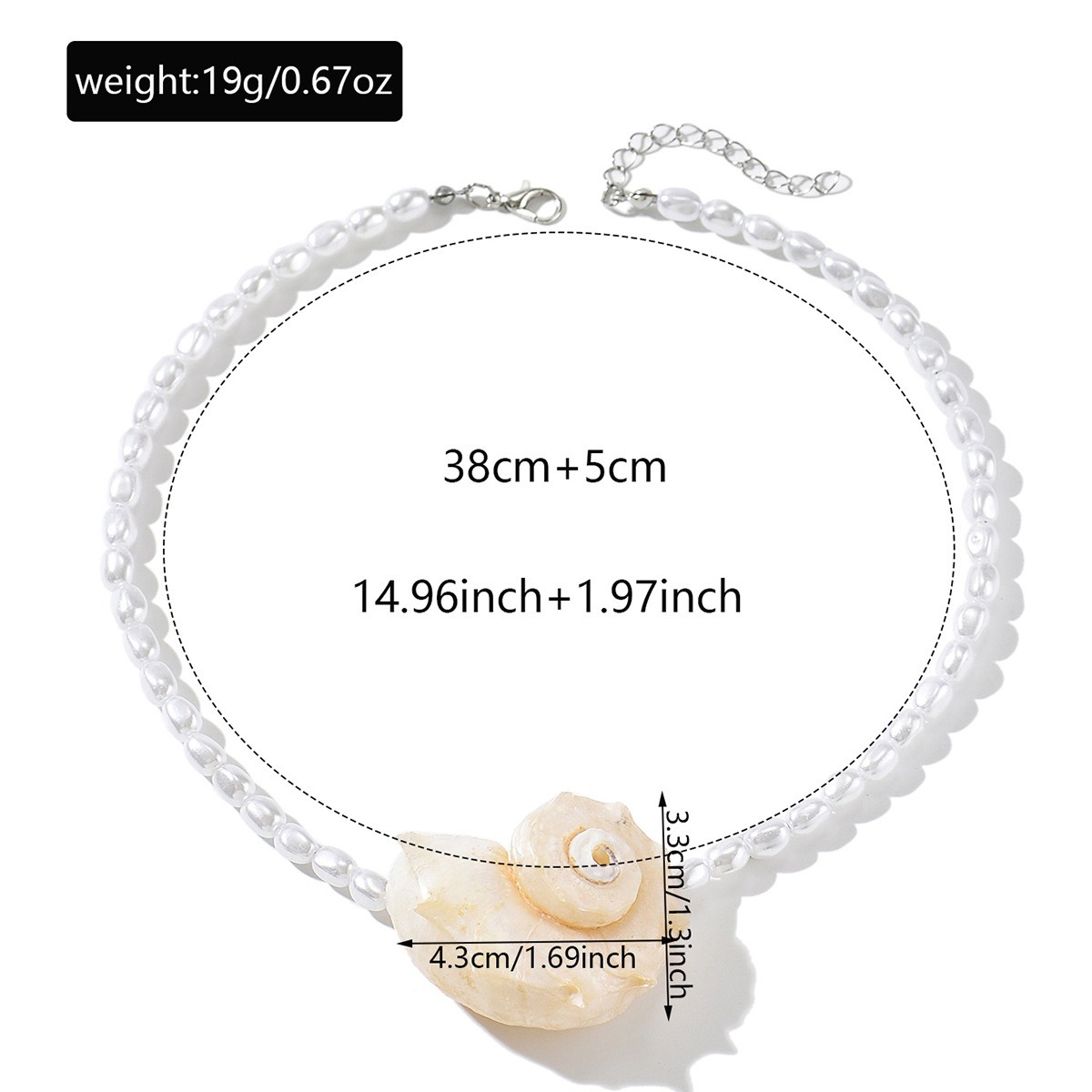 สร้อยคอจี้เปลือกหอยธรรมชาติสไต - Pearl Choker Necklace Vintage บทวิจารณ์และราคา