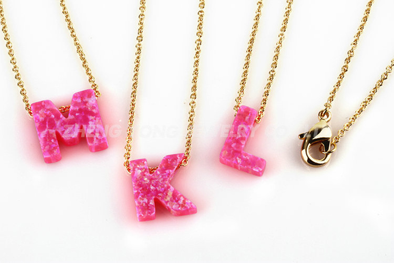สร้อยคอจี้ตัวอักษร สร้อยทองเหล - Initial Letter Necklace 18K Gold บทวิจารณ์และราคา