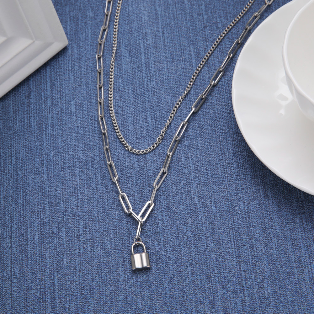Unift สร้อยคอพร้อมจี้กุญแจสายย - Layered Pendant Necklace Aesthetic บทวิจารณ์และราคา