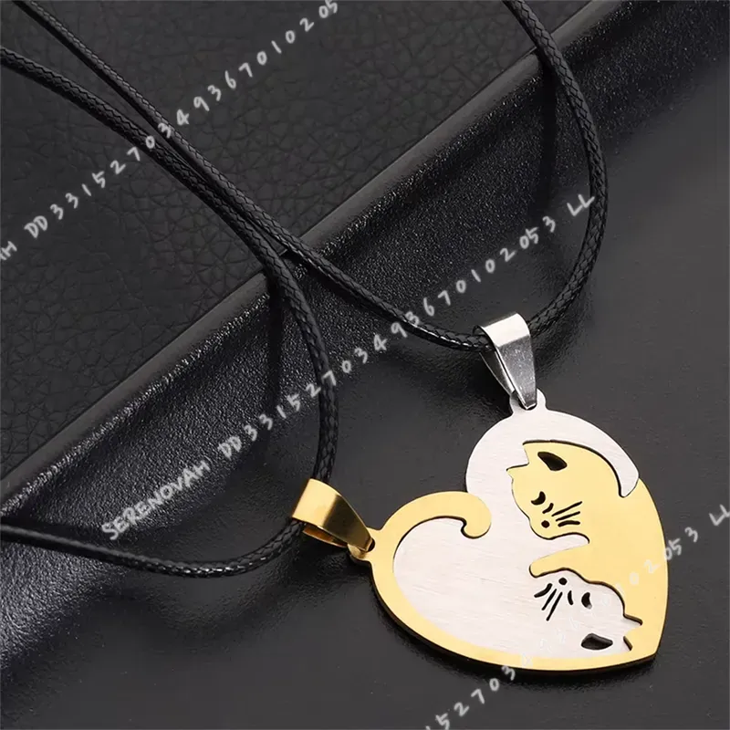 พวงกุญแจคู่รักลายการ์ตูนแมวน่า - Magnetic Couple Matching Necklaces บทวิจารณ์และราคา