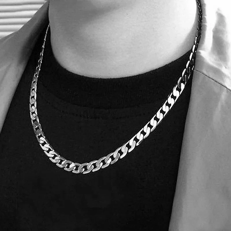 สร้อยคอเงินแท้ 925 สำหรับผู้ชา - Cuban Link Chain 12Mm บทวิจารณ์และราคา