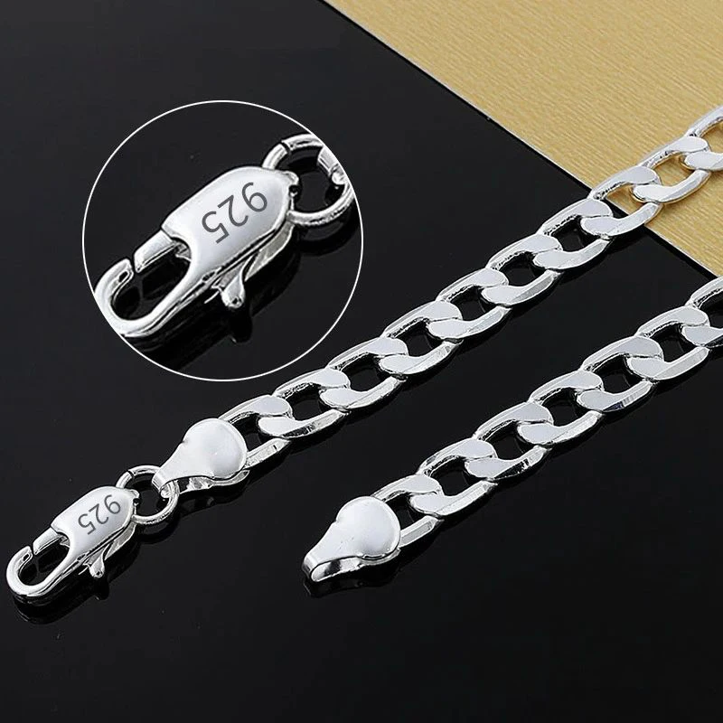 สร้อยคอเงินแท้ 925 สำหรับผู้ชา - Cuban Link Chain 12Mm บทวิจารณ์และราคา