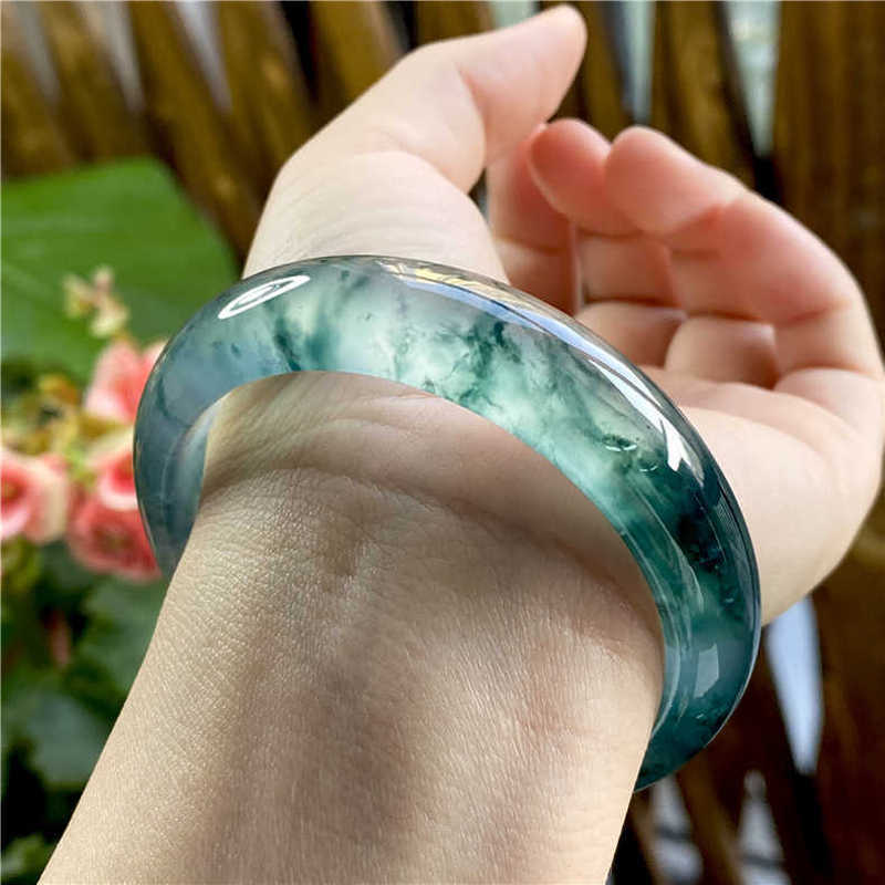 หยกชนิดน้ำแข็งลายดอกไม้ แหล่งเ - Bracelets บทวิจารณ์และราคา
