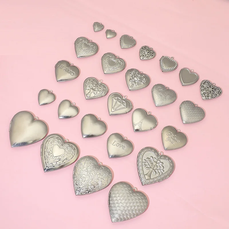 Boyute liontin locket สแตนเลสร - Heart Locket Necklace Photo บทวิจารณ์และราคา