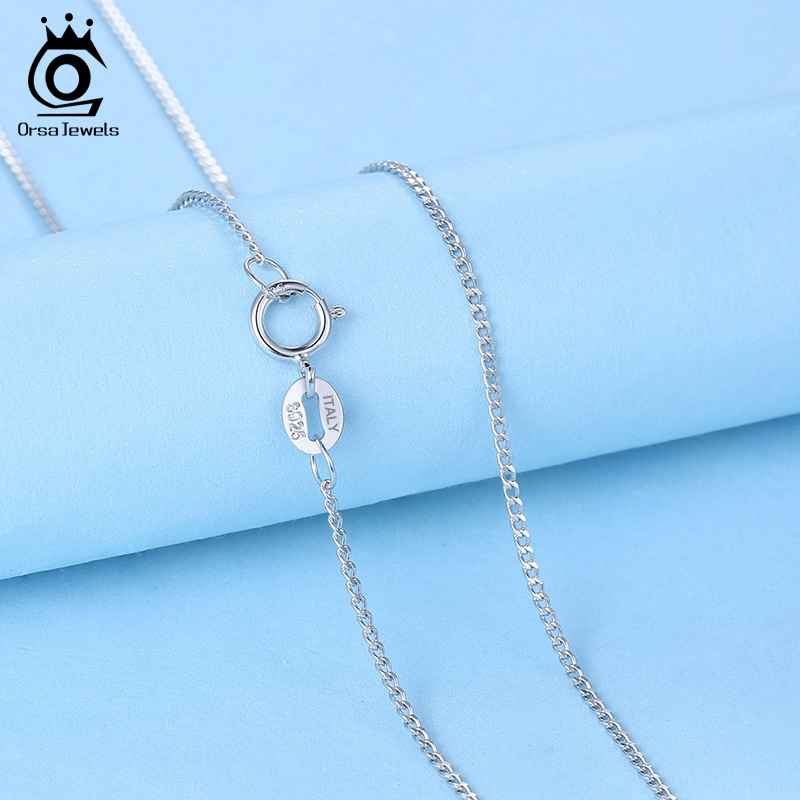 ORSA JEWELS ภาษาอิตาเลี่ยน925เ - 925 Sterling Silver Chain Necklace Men บทวิจารณ์และราคา