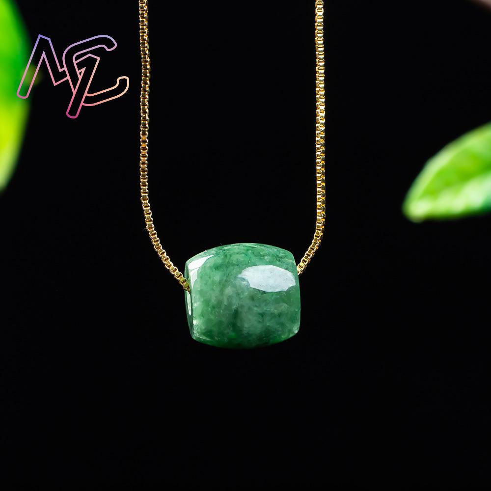 จี้หยกธรรมชาติแท้ สร้อยคอหยกพม - Necklaces บทวิจารณ์และราคา