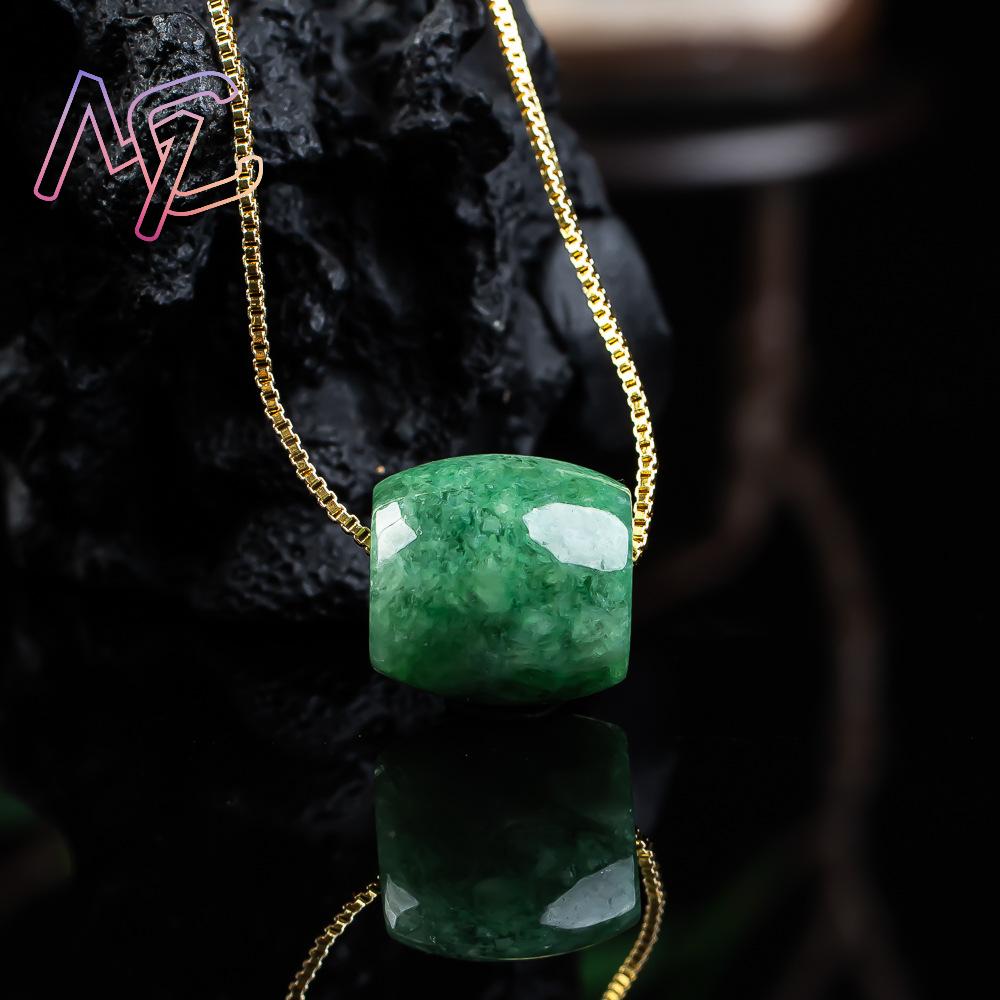 จี้หยกธรรมชาติแท้ สร้อยคอหยกพม - Necklaces บทวิจารณ์และราคา