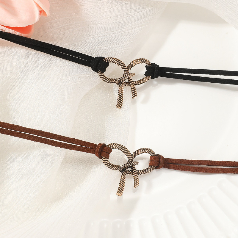สร้อยคอโลหะวินเทจแบบโบว์สำหรับ - Layered Pendant Necklace Aesthetic บทวิจารณ์และราคา