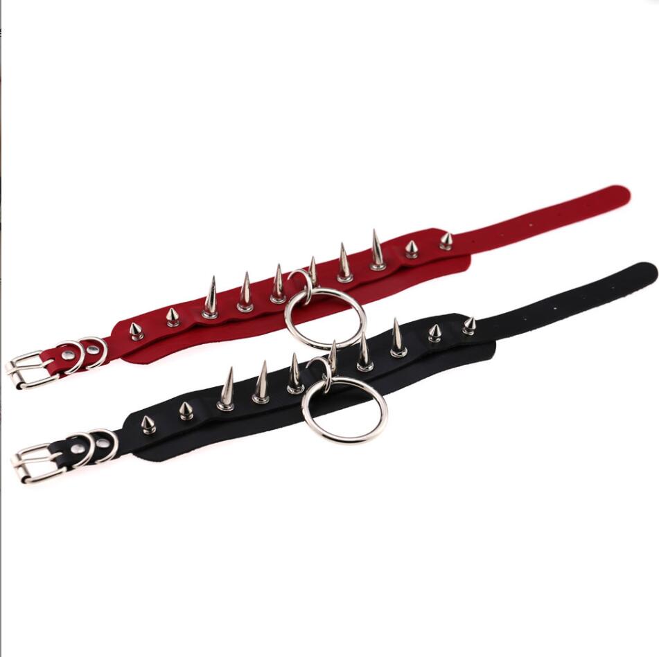 สร้อยคอแบบโชกเกอร์แบบยาวมีหนาม - Goth Punk Spike Choker บทวิจารณ์และราคา
