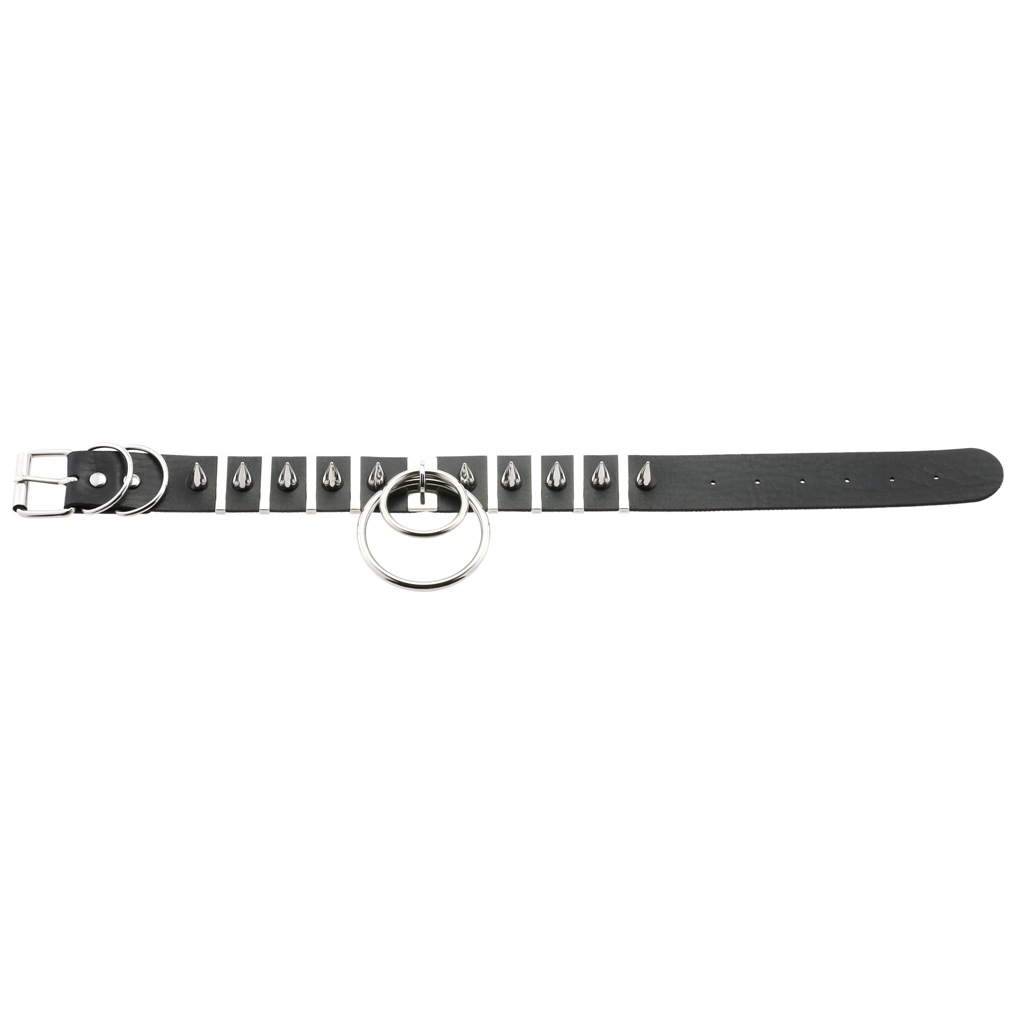Big Spikes Choker คอหนังโลหะ P - Goth Punk Spike Choker บทวิจารณ์และราคา