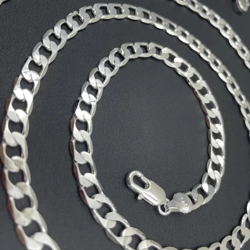 ผู้ชาย 925 สร้อยคอเงิน 2/4/6/8 - Cuban Link Chain 12Mm บทวิจารณ์และราคา