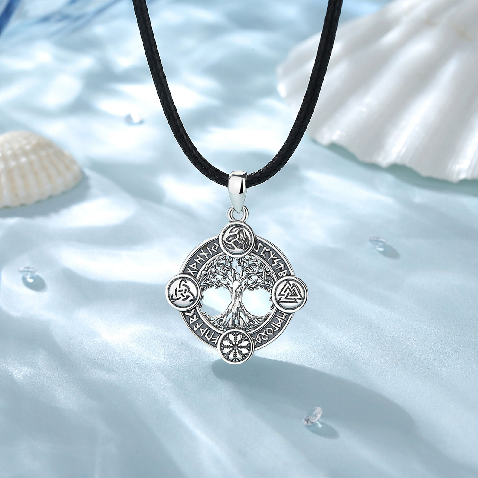 Eudora 925 เงินสเตอร์ลิง Tree  - 925 Sterling Silver Chain Necklace Men บทวิจารณ์และราคา