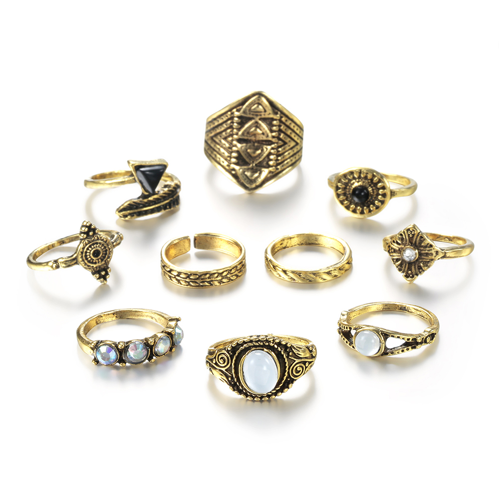 Meyfflin Vintage Knuckle ชุดห่ - Vintage Punk Knuckle Rings Set บทวิจารณ์และราคา