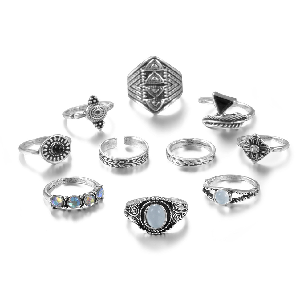 Meyfflin Vintage Knuckle ชุดห่ - Vintage Punk Knuckle Rings Set บทวิจารณ์และราคา