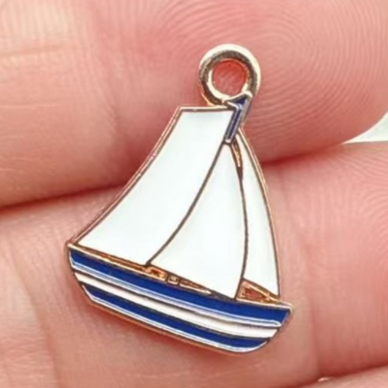 อุปกรณ์ DIY ลายเรือใบสีกรมท่า  - Earrings บทวิจารณ์และราคา