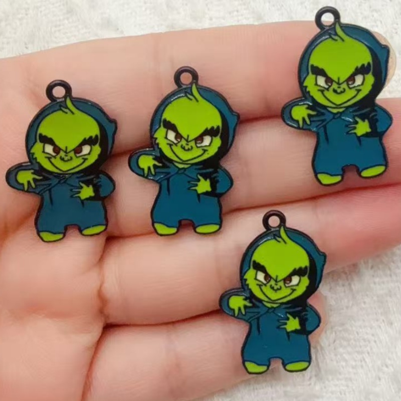 จี้คริสต์มาสลายการ์ตูนเคลือบน้ - Earrings บทวิจารณ์และราคา