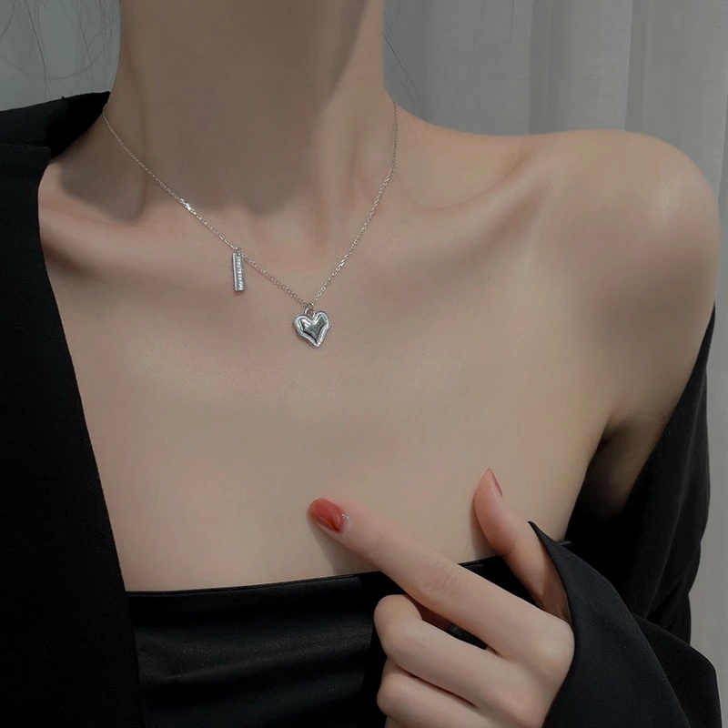 สร้อยคอเสน่ห์ขายดี ดีไซน์ขอบหย - Layered Pendant Necklace Aesthetic บทวิจารณ์และราคา