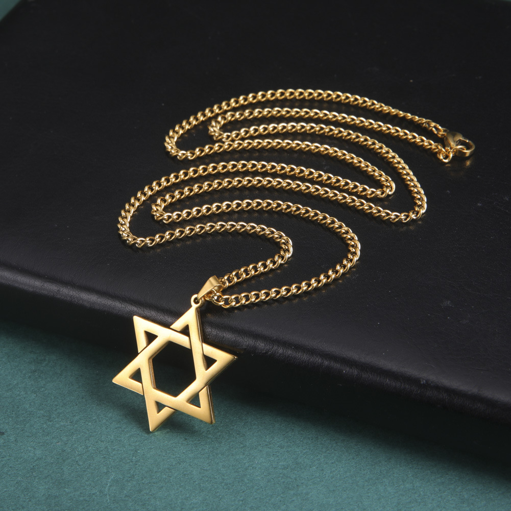 สร้อยคอจี้ดาวหกแฉกสแตนเลสสตีลส - Necklaces บทวิจารณ์และราคา