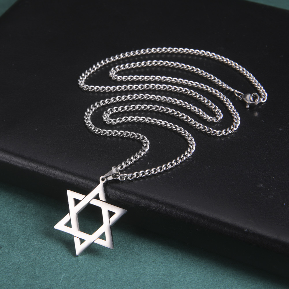 สร้อยคอจี้ดาวหกแฉกสแตนเลสสตีลส - Necklaces บทวิจารณ์และราคา