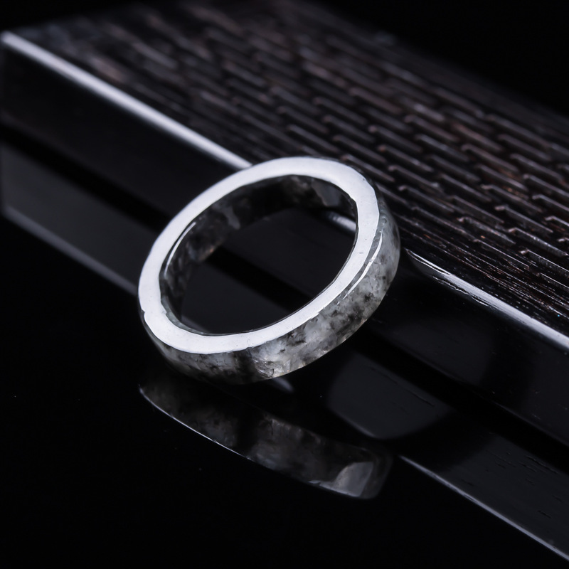 หยกพม่าเกรด A แท้, แหวนหยกดำชน - Rings บทวิจารณ์และราคา