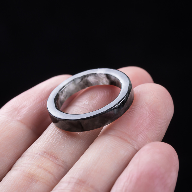 หยกพม่าเกรด A แท้, แหวนหยกดำชน - Rings บทวิจารณ์และราคา