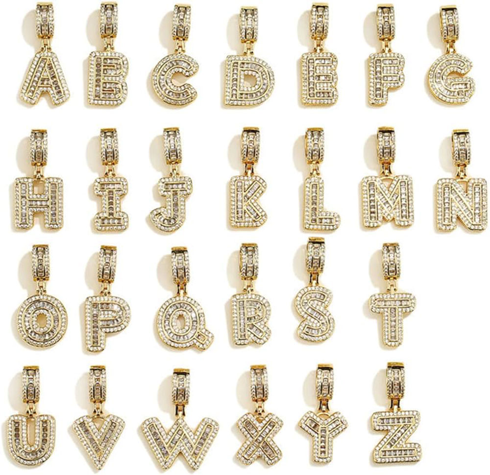 จริง18K ชุบทองตัวอักษรเริ่มต้น - Initial Letter Necklace 18K Gold บทวิจารณ์และราคา