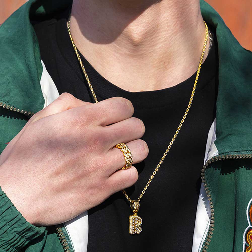 จริง18K ชุบทองตัวอักษรเริ่มต้น - Initial Letter Necklace 18K Gold บทวิจารณ์และราคา