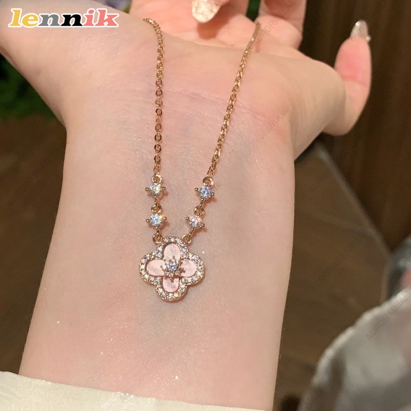 สร้อยคอเปลือกหอยสีชมพู, จี้รูป - Layered Pendant Necklace Aesthetic บทวิจารณ์และราคา
