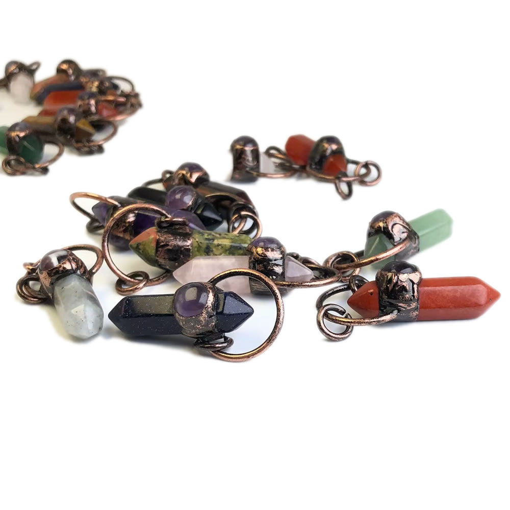 จี้คริสตัลควอตซ์หินธรรมชาติสำห - Crystal Pendant Necklace Natural Stone บทวิจารณ์และราคา